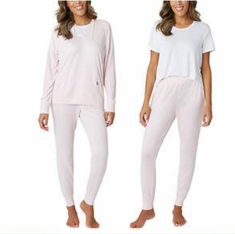 Eddie Bauer Ladies' 3-Piece Hacci Lounge Set XS soft pink (sls2)